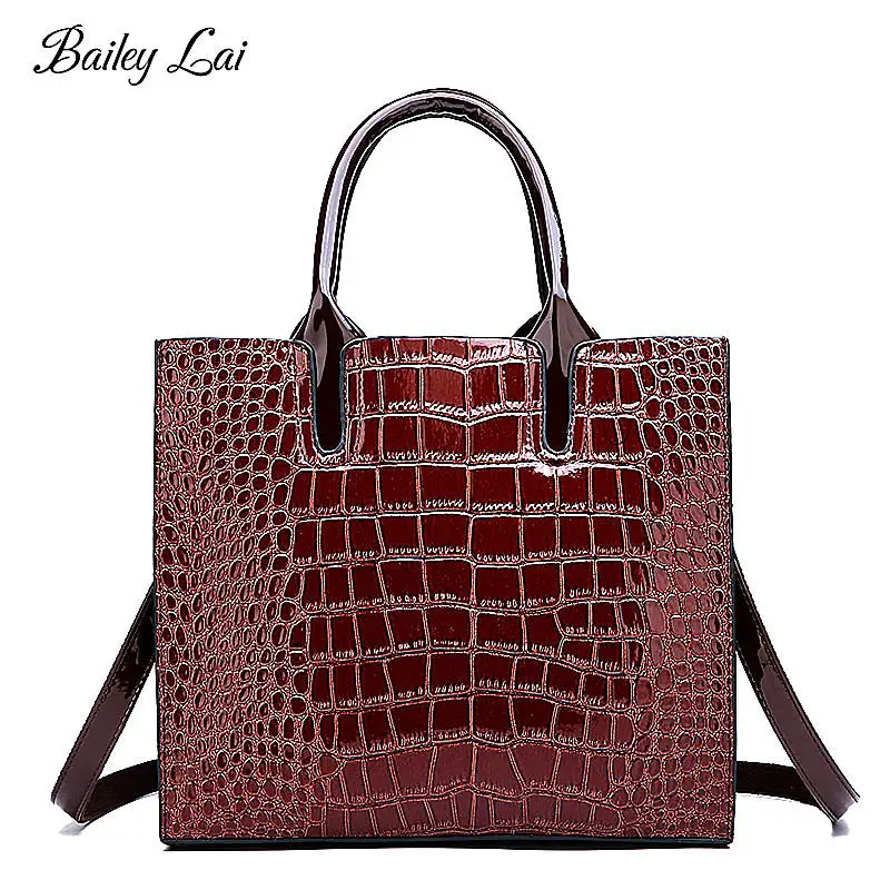 OLD TANG Women Shoulder Bag Fashion Women Handbags Crocodile pattern Casual Large Capacity Tote Bag Pu Leather Messenger bags OLD TANG Women Shoulder Bag Fashion Women Handbags Crocodile pattern Casual Large Capacity Tote Bag Pu Leather Messenger bags