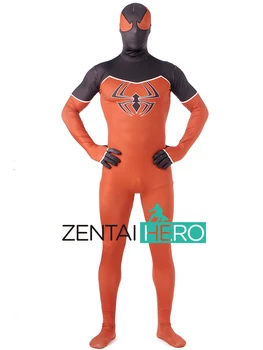 

Free Shipping DHL Printing Scarlet Spider Spandex Spiderman Inspiration Full Body Zentai Costume For Halloween Events Costume