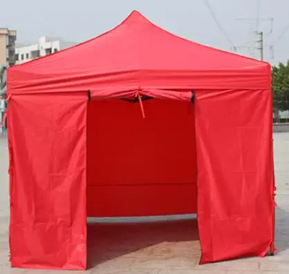 GRNTAMN уличная рекламная палатка четыре ноги складной солнцезащитный козырек навес четыре прозрачной ткани с молнией может быть использован дверь - Цвет: 3x6 red