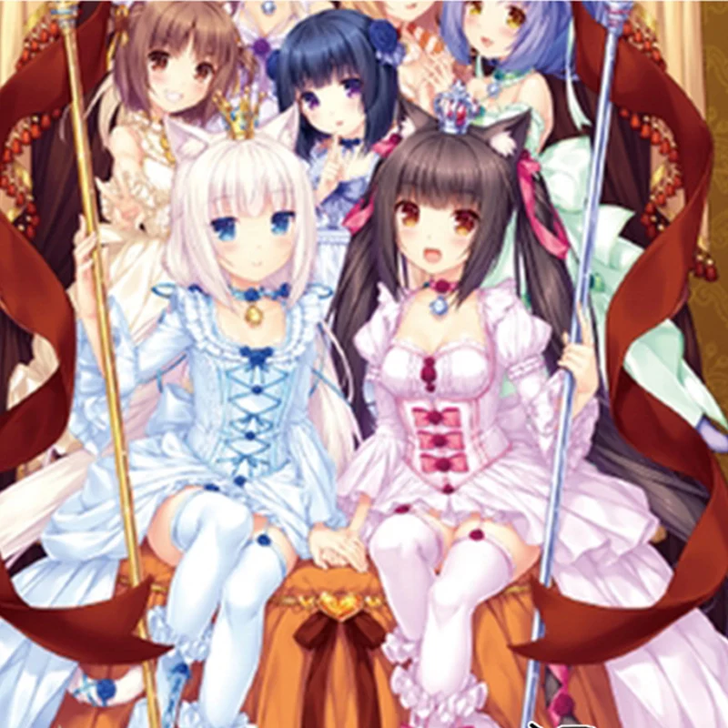 Игра NEKOPARA Chocolat& Vanilla косплей костюм для девочек милое платье лолиты Хэллоуин Карнавальная Униформа с ушками хвост индивидуальный заказ