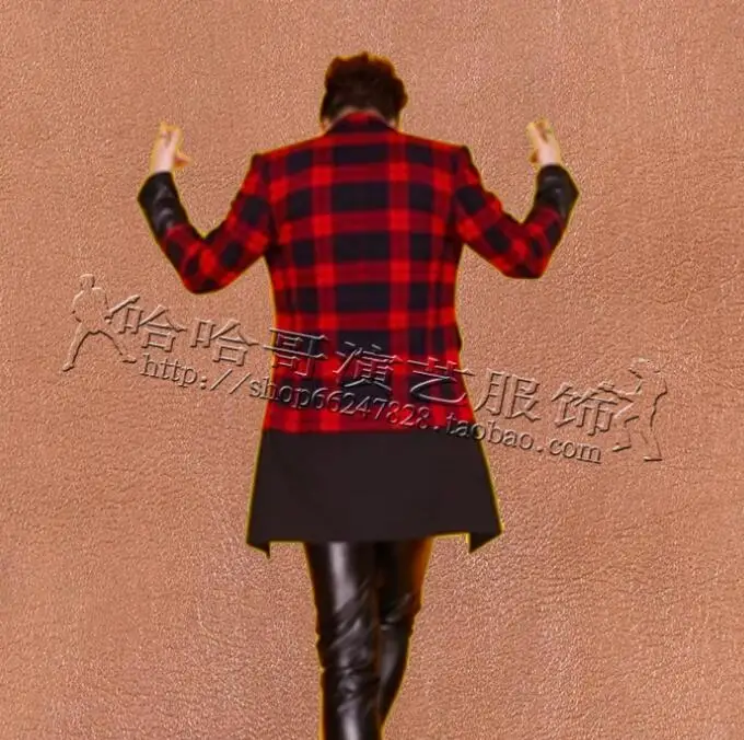 Одежда мужская дизайнерский блейзер в стиле панк|Костюмные пиджаки| |