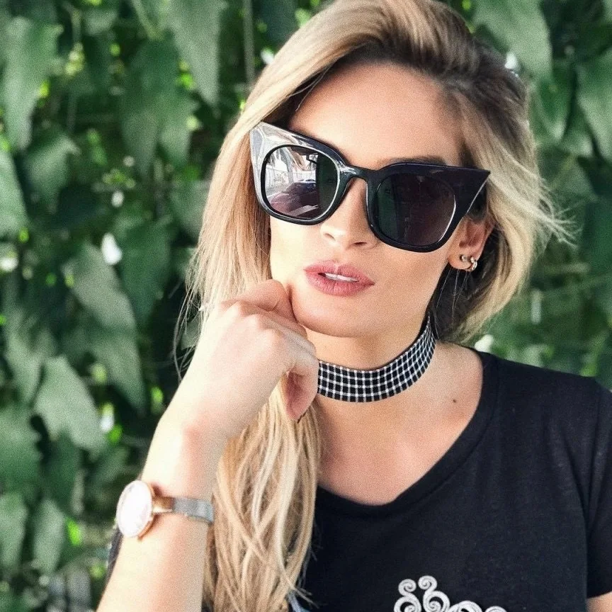 

Cat Eye Plastic Sunglasses Women Fashion Red Kids Parenthood Sunglasses 7 Eye Glasses Brand Designer Sunglasses