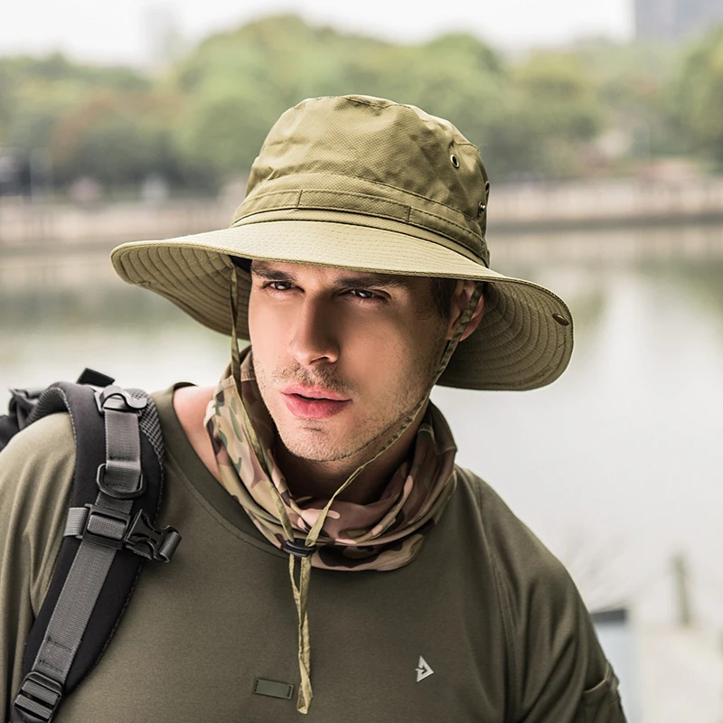 

Outdoor Folding Hat Female Summer Quick-Drying Fisherman Hat Visor Men's Sun Protection Mountaineering Hat