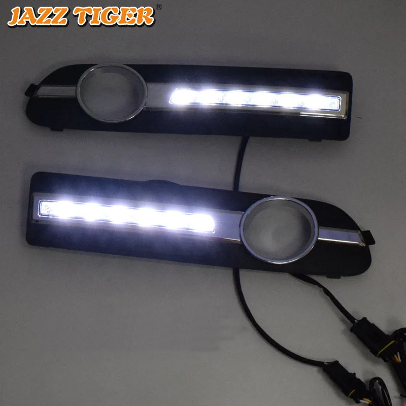 Джаз желтый тигр поворотов Функция автомобиля 12 V DRL светодиодные лампы дневного