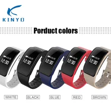Цветной смарт-браслет KINYO с кислородом крови, пульсометром, фитнес-браслет, трекер активности, спортивный смарт-браслет pk, смарт-браслет m4 KINYO часы водонепроницаемый смарт-браслет для женщин и мужчин трекер