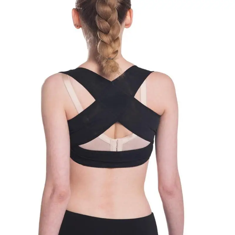 Women Adjustable Breast Back Support Belt Shoulder Brace Chest Correction Orthopedic Posture Corrector Bra Shoulder Health Care