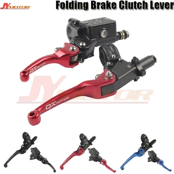 

Motorcycle parts ASV CNC Folding Brake Lever Clutch Lever With Front Pump Fit CRF KLX YZF RMZ Motorcycle Dirt Bike Motocross