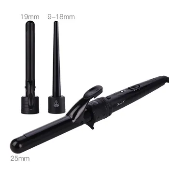 

Curling Iron 25mm with 2 Ultra-Thin Hair Curler Wand Dual Voltage Multifunctional Corrugation for Hair Styler 30