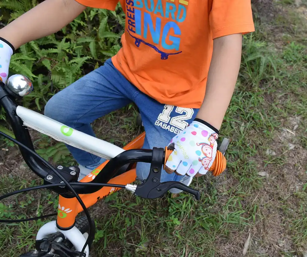 Anak Anak Bersepeda Outdoor Olahraga Setengah Jari Sepeda Sarung Tangan Kartun Untuk Age3 10 Anak Anak Monkey Bars
