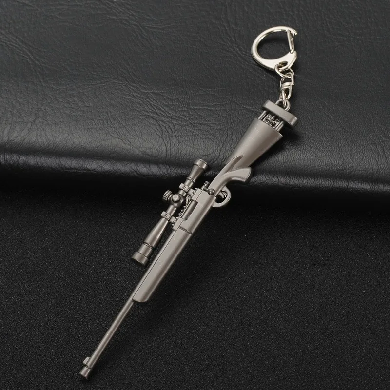 Модный брелок с рисунком из игры AK47 пулемет VSS снайперская винтовка M416 пуля кулон мужской брелок лучший сувенир подарок сплав брелок - Цвет: M24 sniper