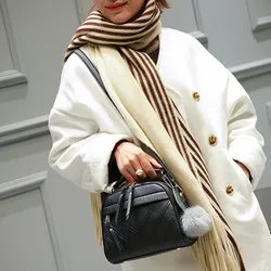 Fashion PU Leather Handbag for Women 2019 New Girl Messenger Bags with Ball Toy Bolsa Female Ladies Party Handbags Shoulder Bags Fashion PU Leather Handbag for Women 2019 New Girl Messenger Bags with Ball Toy Bolsa Female Ladies Party Handbags Shoulder Bags