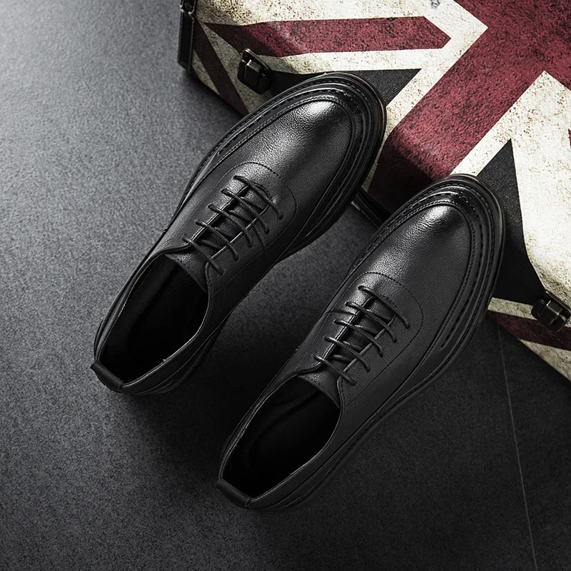 

2018 spring luxury men summer British casual shoes genuine leather for boy boost trainers work mens dress shoes 12999