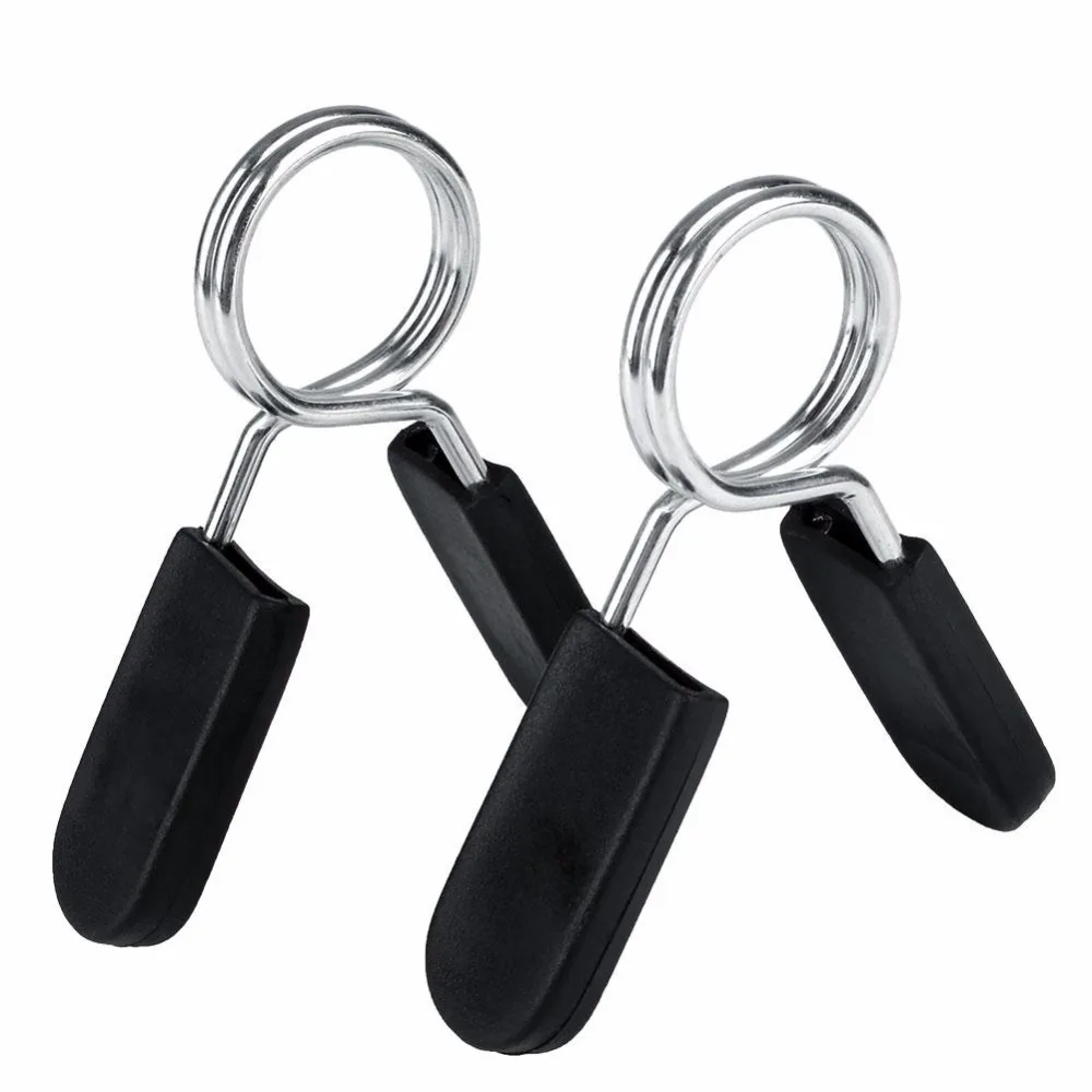 2Pcs/1 Pair Standard Barbell Gym Weight Bar Dumbbell Lock Clamp Spring