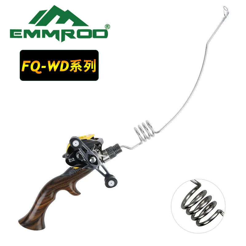  Handmade  Emmrod Ebony Handle Portable Bait Casting fishing rod set Ocean boat Raft fishing rod Tel