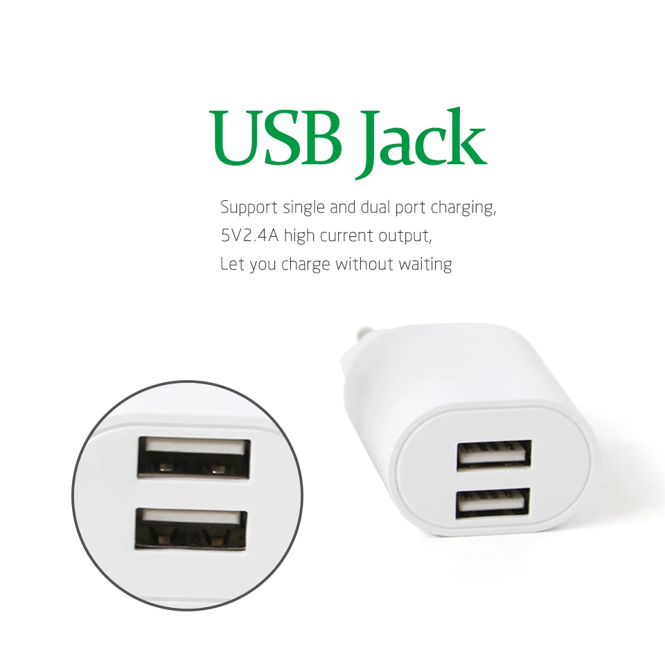 1PC EU Adapter Plug 5V2.4A Dual USB Charger For Smart Mobile Phone ACDC Adaptor Travel in Italy Switzerland Brazil France (6)