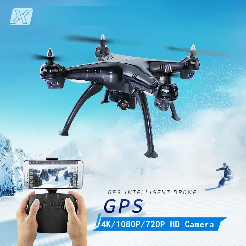 Gps Дрон Wi Fi FPV с 720 P 1080 4 K HD камерой или в режиме реального времени Следуйте за мной 6