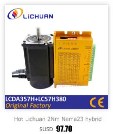 Горячие Lichuan замкнутого цикла шаговый двигатель LCDA86H+ LC86H2160 hybird серво замкнутой цепи 2 фазы шаговый двигатель 6A nema34 86 мм 12Nm