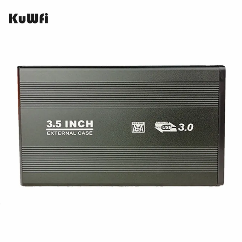 KuWFi 3.5 Inch USB 3.0 transmission speed 5.0Gbps/ SECTo SATA External Hard Disk Drive Enclosure Case Aluminum SATA Storage Box KuWFi 3.5 Inch USB 3.0 transmission speed 5.0Gbps/ SECTo SATA External Hard Disk Drive Enclosure Case Aluminum SATA Storage Box