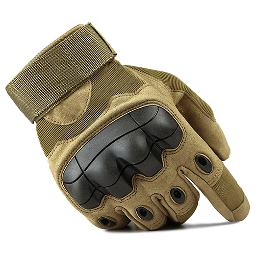 MAGCOMSEN Tactical Gloves Men Winter Military Special Forces Full Finger Army Gloves Police Men Combat Gloves Mittens YWHX-030 - Цвет: Sand