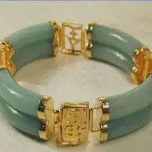 Комплект натуральный очаровательный! AAA темно-с зелёными камнями ювелирный браслет 7," Свадебная широкая королева для стерлингового серебра-ювелирные изделия