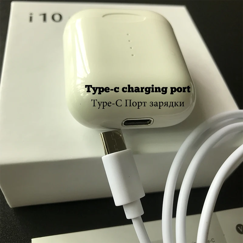 Цена Оригинальные наушники i10 TWS Bluetooth 5,0 с сенсорным управлением, беспроводные Bluetooth наушники, бинауральные беспроводные гарнитуры для телефона