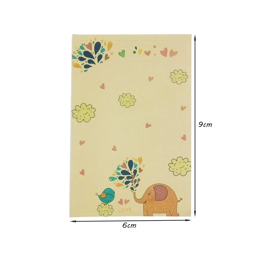 

15packs/lot Cute Cartoon Kraft Paper Stickers Album Diary Decor DIY Stickers wholesale