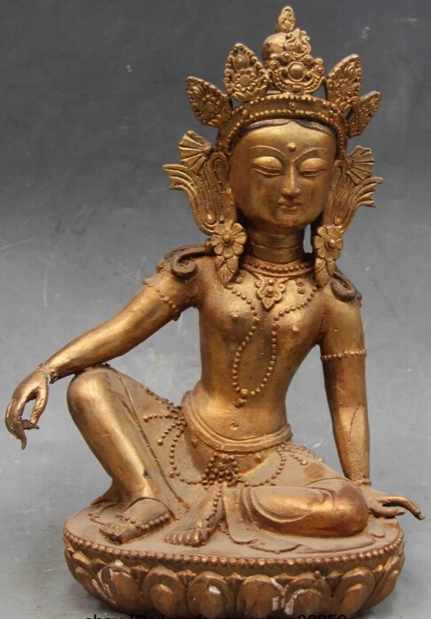 

shitou 001362 Chinese Buddhism copper Bronze Guan Yin Kwan-Yin Bodhisattva Tara Buddha Statue