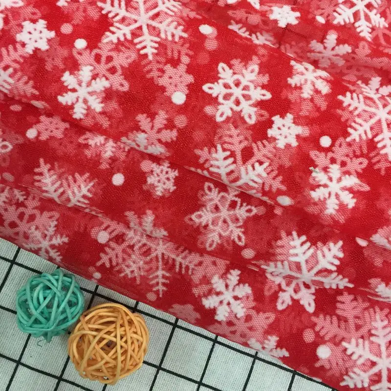 Свадебная Снежинка Тюль 150x500 см блестящая вязаная сетчатая ткань для шитья Ткань DIY юбка-пачка органза день Рождения Вечеринка Рождество украшение
