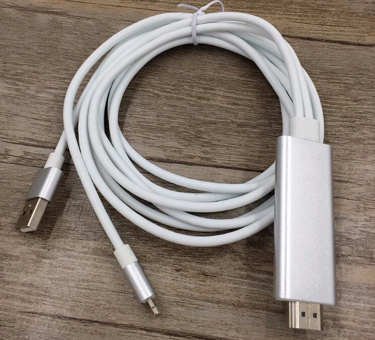 8Pin Lightning To 1080P AV HDMI HDTV TV USB Cable Adapter for iPhone 5S