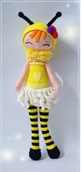 Вязаные Игрушки Кукла-амигуруми пчела Девушка номер модели XC041034