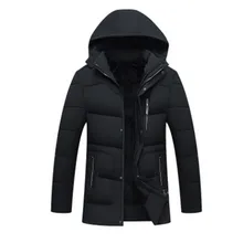 Парка мужская куртка плюс бархатное толстое мужское хлопковое пальто Зимняя хлопковая куртка среднего возраста отец загружен хлопок Y-001