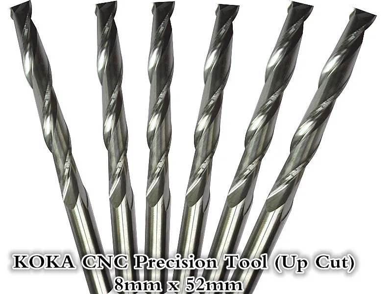 8mm*52mm Freeshipping CNC wood tools carbide End Mill woodworking insert router bit Tungsten milling MDF PVC Acrylic Wood | Инструменты