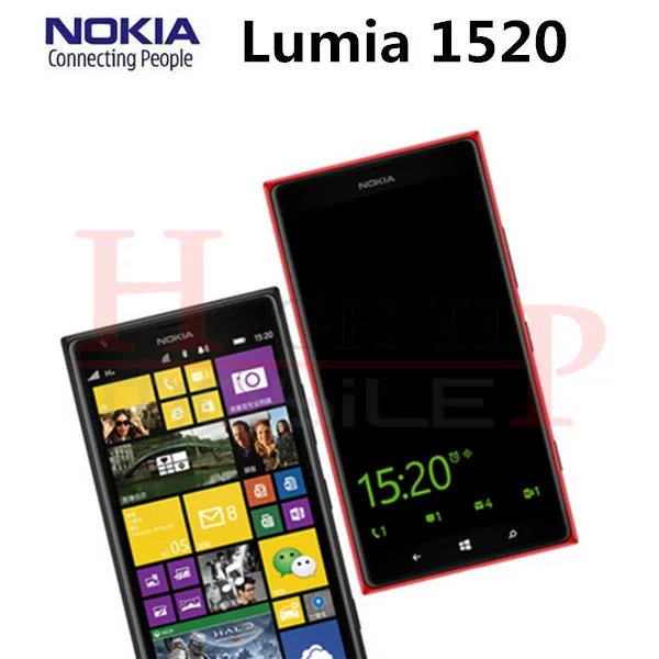 Разблокированный мобильный телефон Nokia Lumia 1520 6,0 МП дюймов сенсорный экран четырехъядерный 32 Гб Windows OS отремонтированный