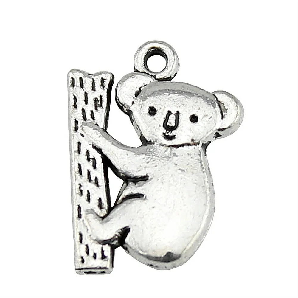 8pcs Australia Koala Charms Koala Charms For Jewelry Making 2 Colors