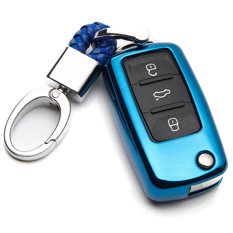

TPU Car Key Case Cover For Volkswagen VW Polo UP T5 Jetta 6 Sharan Scirocco Passat B6 B8 B5.5 3C EOS Golf Key Ring Accessories