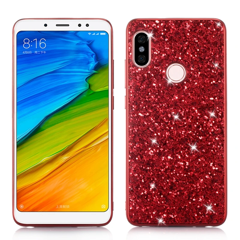 

Redmi Note 5 Pro Case for Xiaomi Redmi Note 5 Pro Bling Glitter Case for Xiaomi Hongmi Note 5 Pro Back Case Cover Fundas