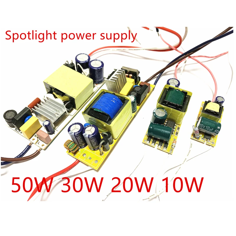 Водонепроницаемый светодиодный драйвер Питание для Светодиодный светильник мощностью 10 Вт, 20 Вт, 30 Вт, 50 Вт Точечный светильник Питание уличный фонарь лампа заливающего света трансформатор привода