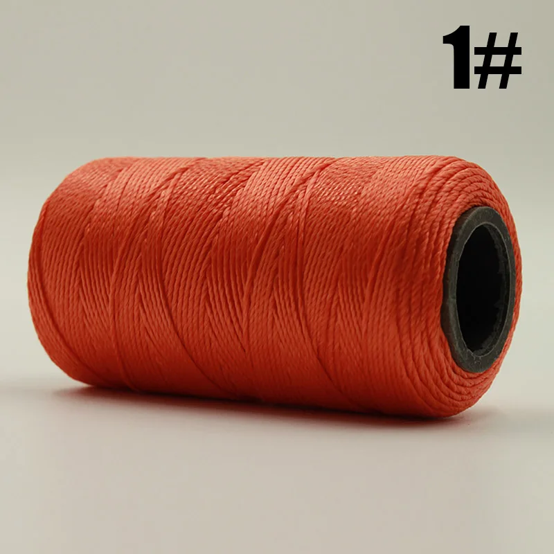 140 м/катушка 1 мм нейлоновый шнур нить DIY ручной вязки швейный крючок посылка Тонкая нить браслет Плетеный кисточки вышивка бисером нить - Цвет: orange thread