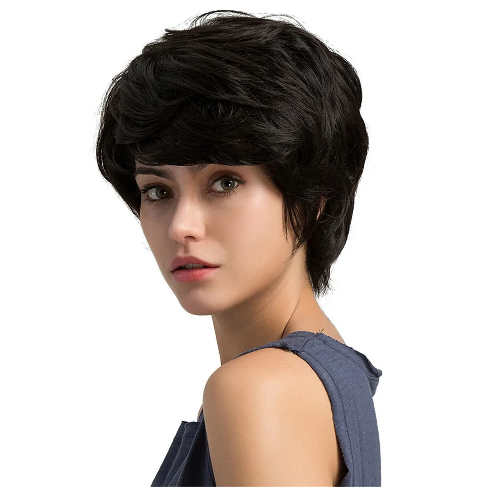 Full Wig 1 PC 100% Real Remy Human Hair Topper Toupee Clip Hairpiece Lace Top Wig Hair Accessories0928 Full Wig 1 PC 100% Real Remy Human Hair Topper Toupee Clip Hairpiece Lace Top Wig Hair Accessories0928