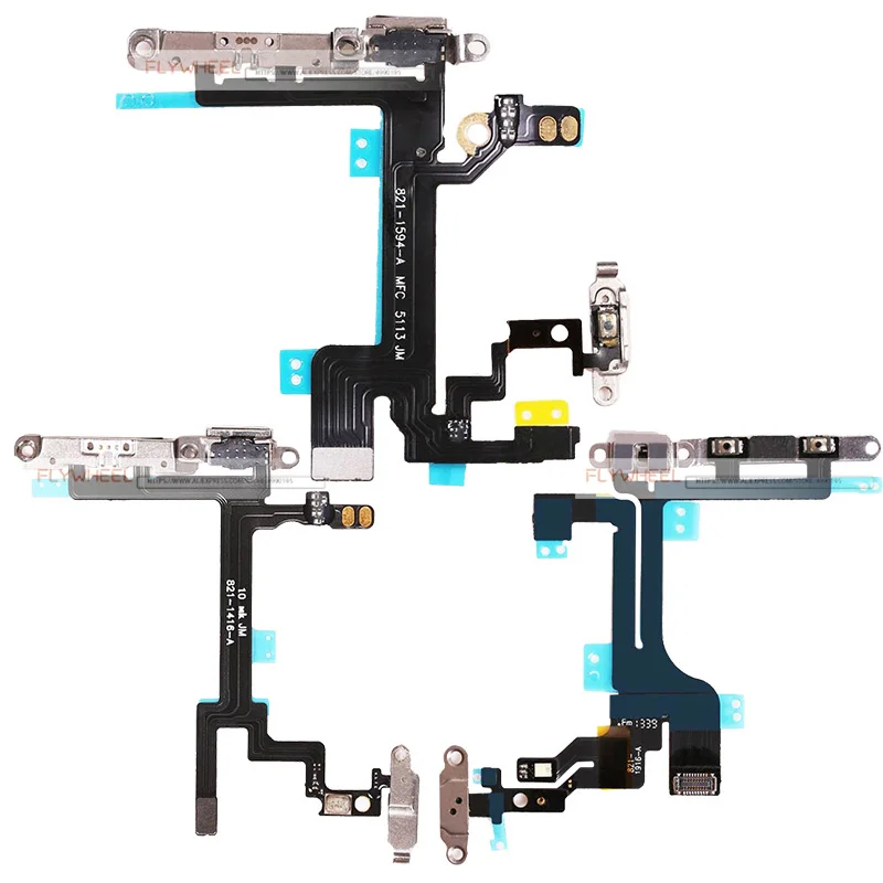 20 Stks/partij Power Schakelaar Flex Kabel Voor Iphone 5 5S 5C Se