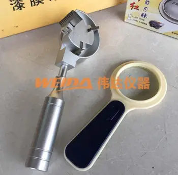 

QFH-A paint film grid rotary cutter head hundred grid knife adhesion tester