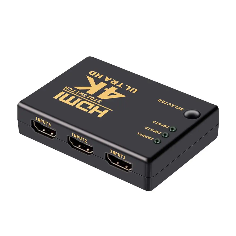 DOUBLEPOW Ultra HD HDMI коммутатор 3 порта 4 к* 2 к коммутатор разветвитель коробка для DVD HDTV Xbox PS3 PS4 4 к x 2 к HDMI коммутатор коробка r25