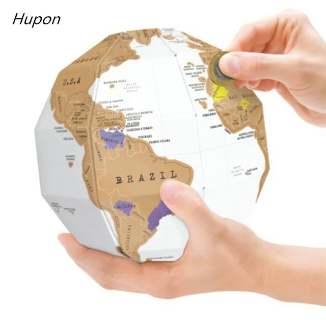 Mini Vintage World Map Birthday Party Decorations Kids Adult Scratch