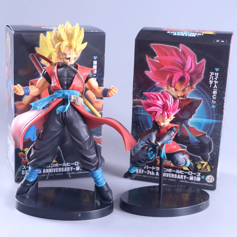 Dragon Ball Z DXF 7th Anniversary Son Guku & Gohan ПВХ экшн фигурка Коллекционная модель игрушки|model
