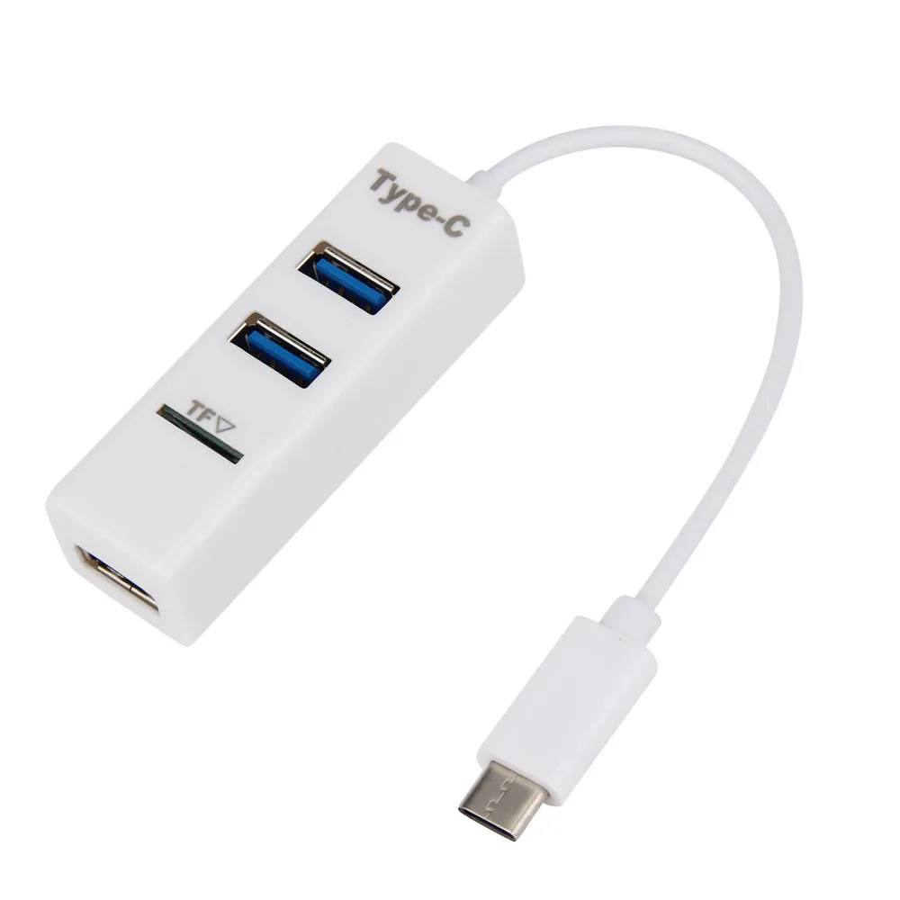 Тип-C до 3-Порты и разъёмы USB 2,0+ TF концентратор-картридер USB 3,1 для ПК Apple Macbook 12 4,11