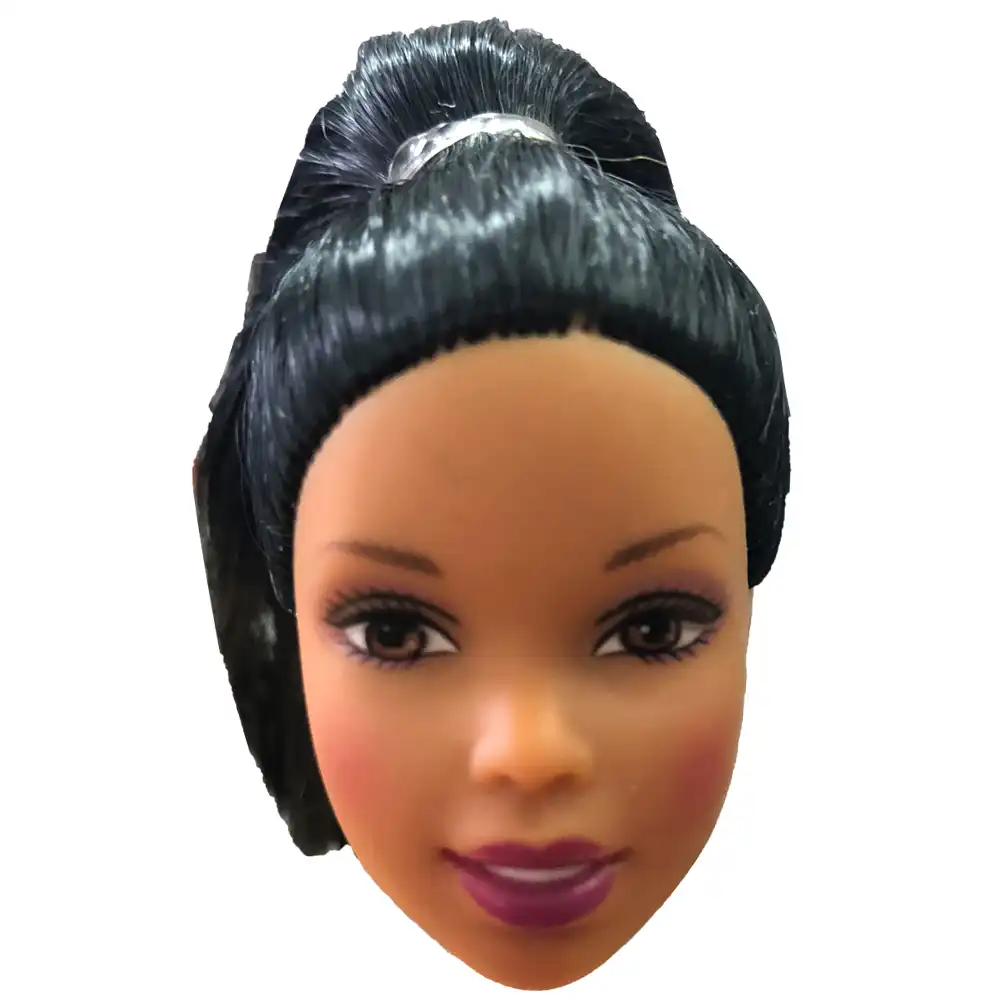 black barbie doll head