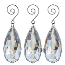 H& D 5 шт. прозрачные кристаллы Висячие капли подвески люстра лампа призмы детали 75 мм/90