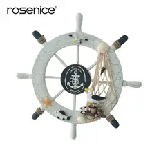 Морской домашний бар кафе фон украшения на стену пляж деревянная лодка корабль рулевое колесо Рыболовная сеть оболочка домашний Декор стены