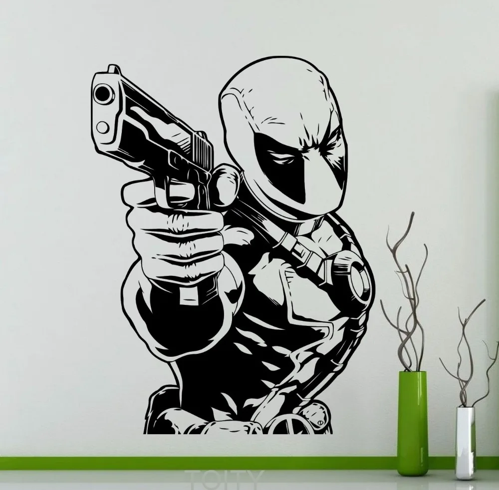 Deadpool Comics Super Her I Poster Decalque De Vinil Adesivo De ~ Decoração Quarto Teen Com Quarto De Super Herois Deadpool Comics Super Her I Poster Decalque De Vinil Adesivo De ~ Decoração Quarto Teen Com Quarto De Super Herois
