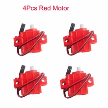 4 pces vermelho motor de engrenagem para geek servo, para micro: bit robotbit lego carro inteligente makecode, para crianças educação mb0007